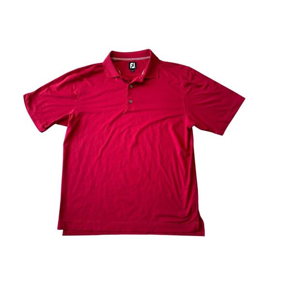 Footjoy Golf Shirt, RED, size Large/XL, Lightweight & Quick dry - Picture 1 of 8